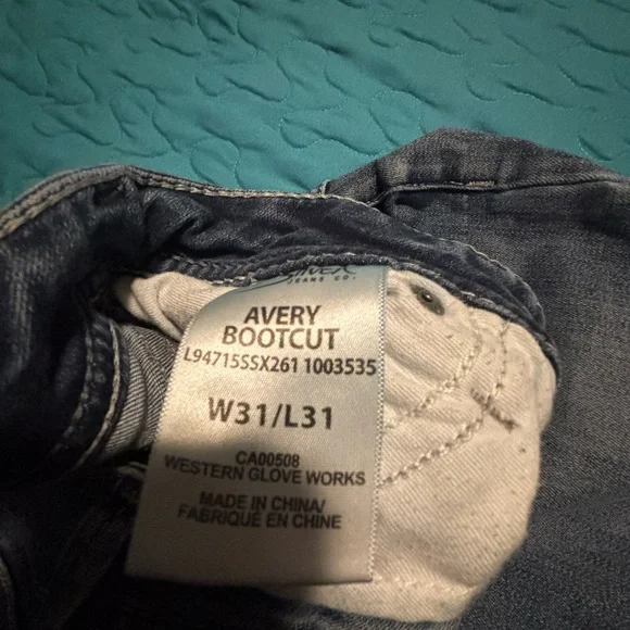 Women's  Silver Flare Jeans in Classic Blue - Picture 5 of 6